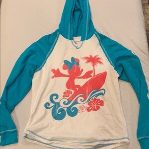 Kids Disney Cruise Line pullover long sleeve shirt with hoodie. Size XL kids